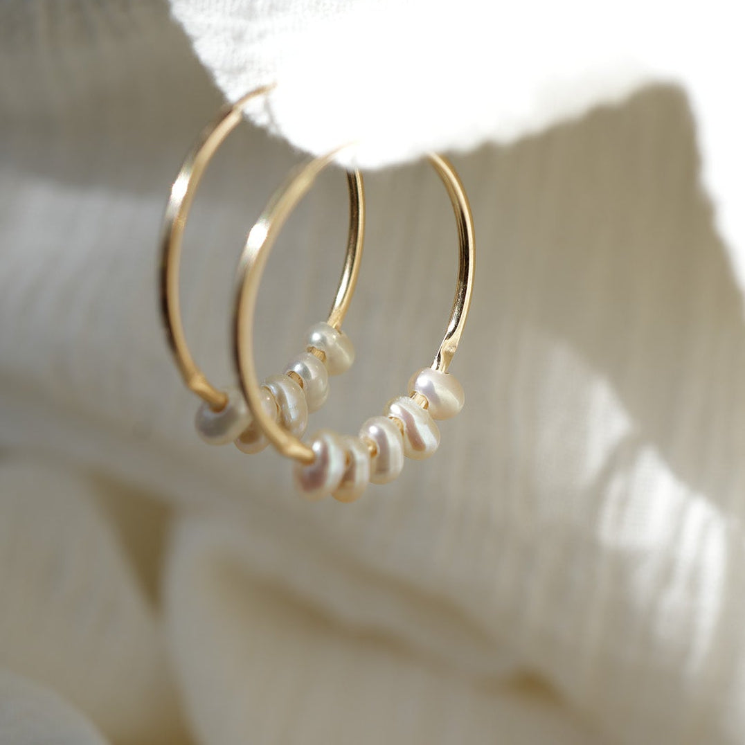 FRESHWATER GOLD FILLED EARRINGS