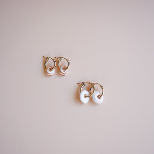 SINGLE PUKA GOLD FILLED EARRINGS