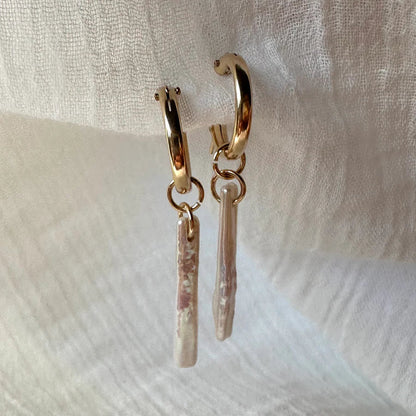Biwa Pearl Gold-Filled Earrings — handmade jewelry by Studio Immersed, Maui Hawaii