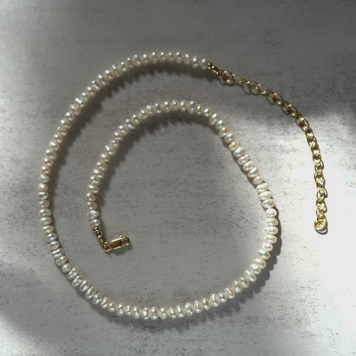 Classic White Freshwater Pearl Necklace — handmade jewelry by Studio Immersed, Maui Hawaii