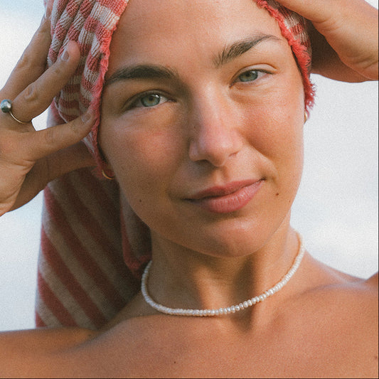 Classic White Freshwater Pearl Necklace — handcrafted in Maui, Hawaii