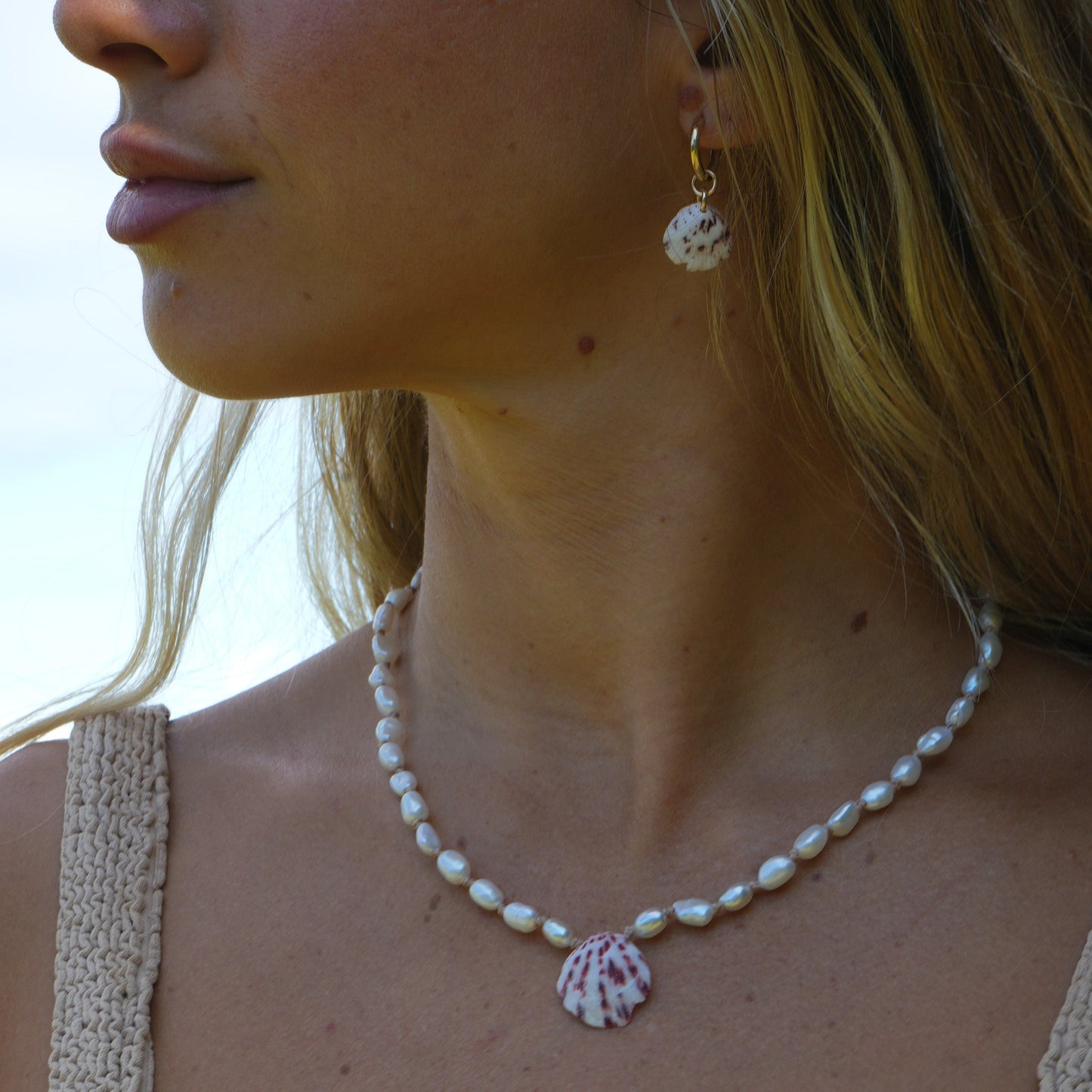 FRESHWATER CHARM NECKLACE