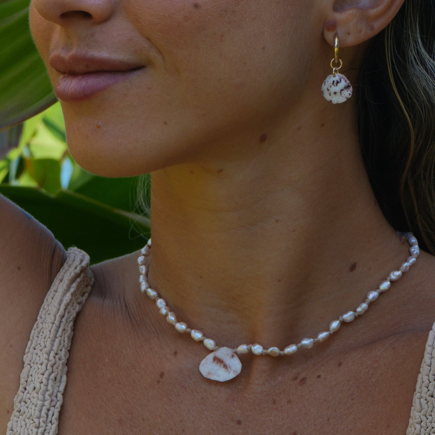 14K CLAM SHELL HUGGIES